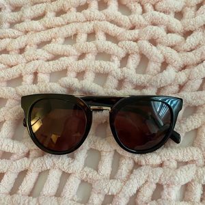 BALMAIN sunglasses dark brown in color